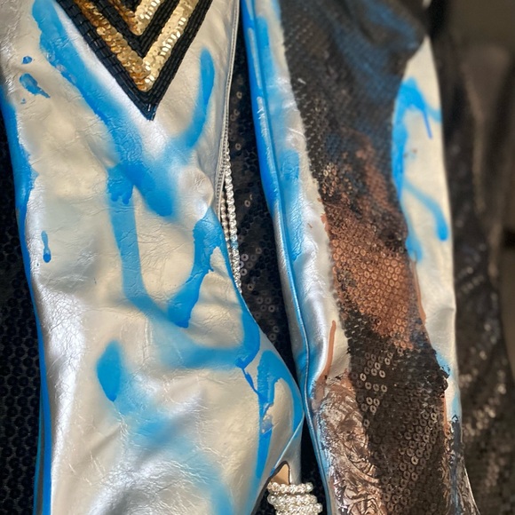 The Silver Baddie Over the Knee Boot Sz 11 - Picture 11 of 16